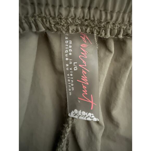 Free People Movement "Champ Is Here" Pants Womens Size L Olive Green Lightweight - Picture 7 of 13